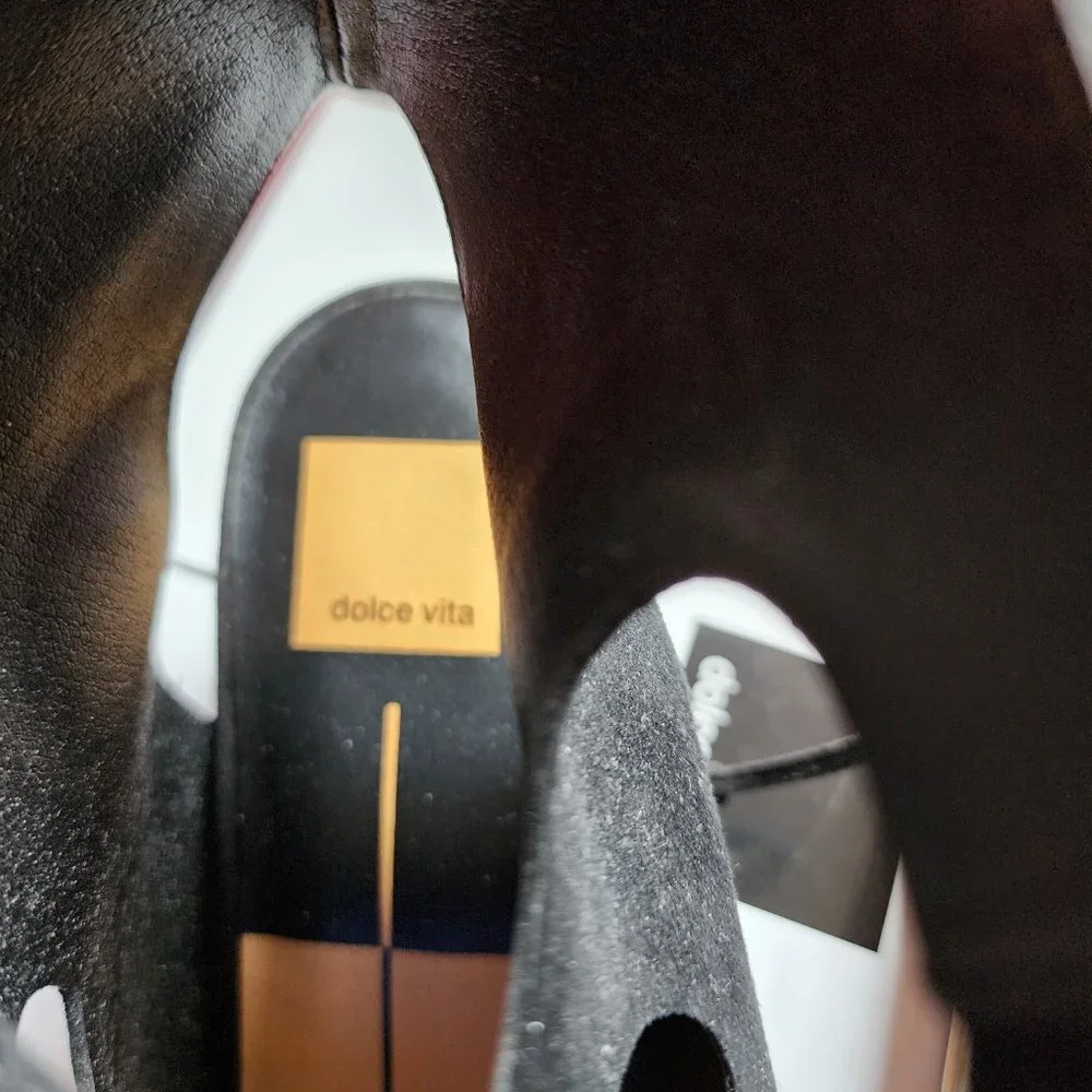 Used Dolce Vita Women's Louise Black Suede Heels‎ Size 9